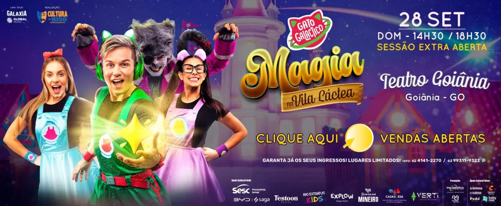 Gato Galactico | Magia na Vila Láctea