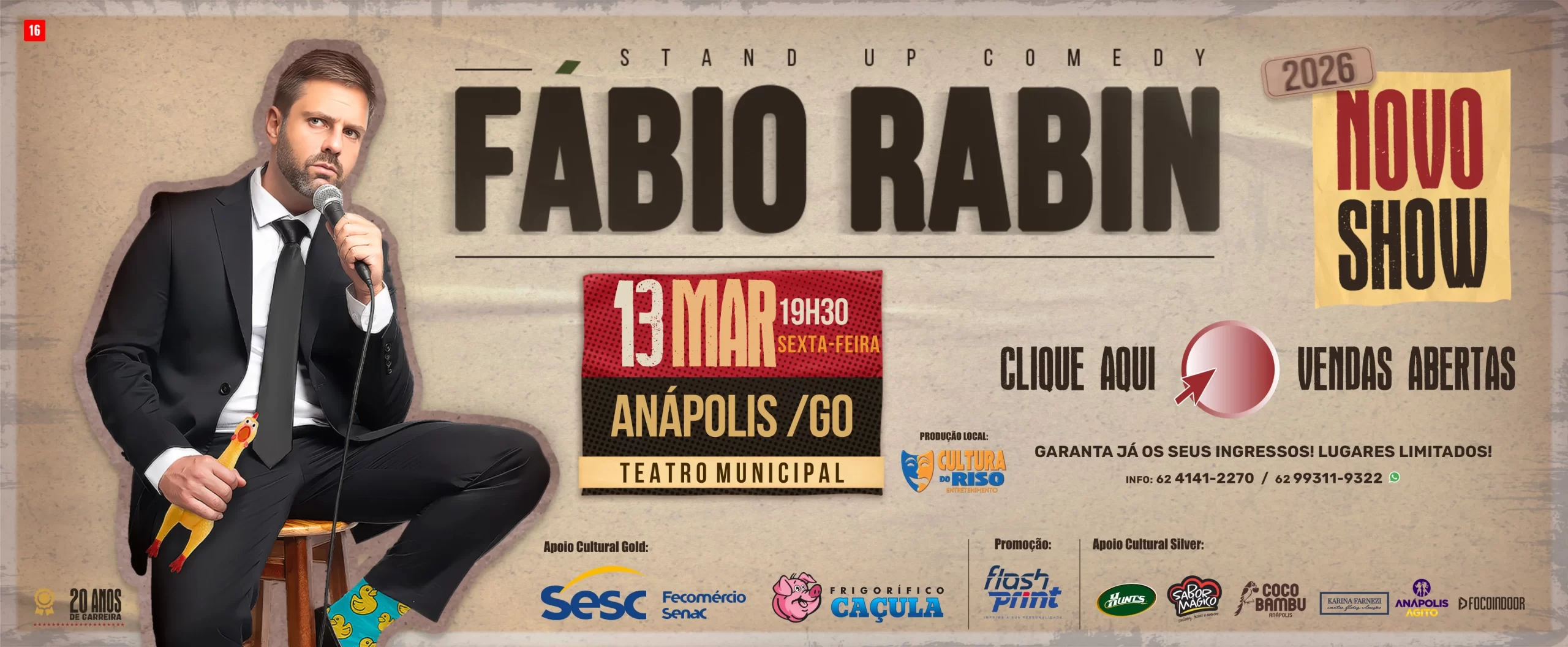 Fábio Rabin | Novo Show – Anápolis