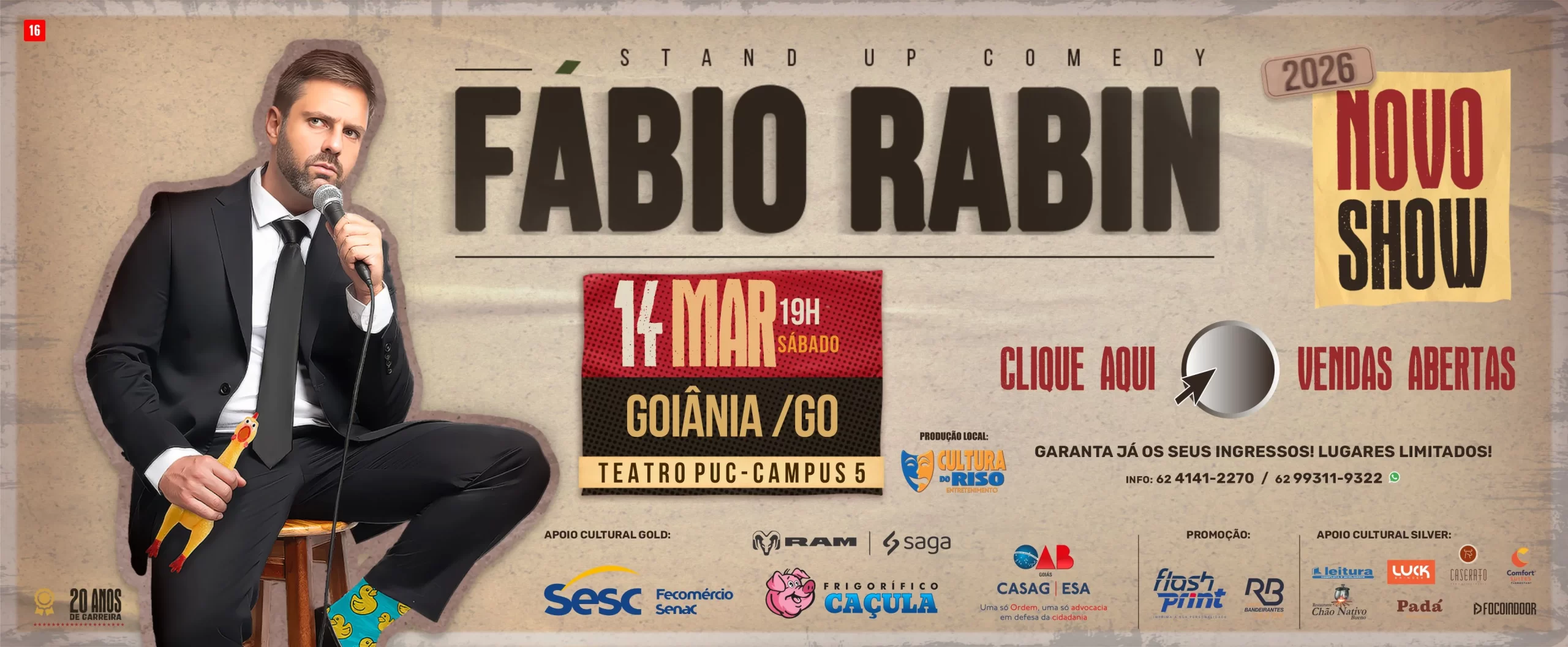 Fábio Rabin | Novo Show – Goiânia