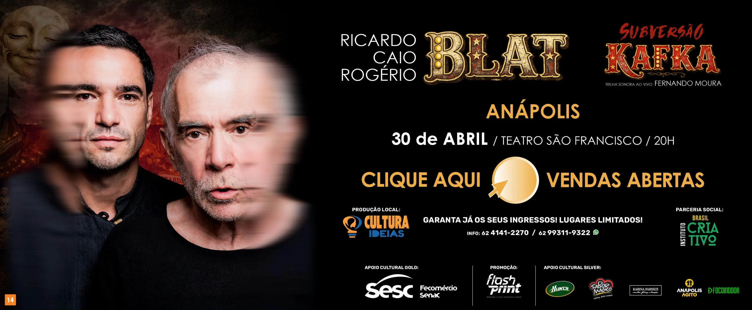 Subversão Kafka | Caio Blat e Ricardo Blat – Anápolis