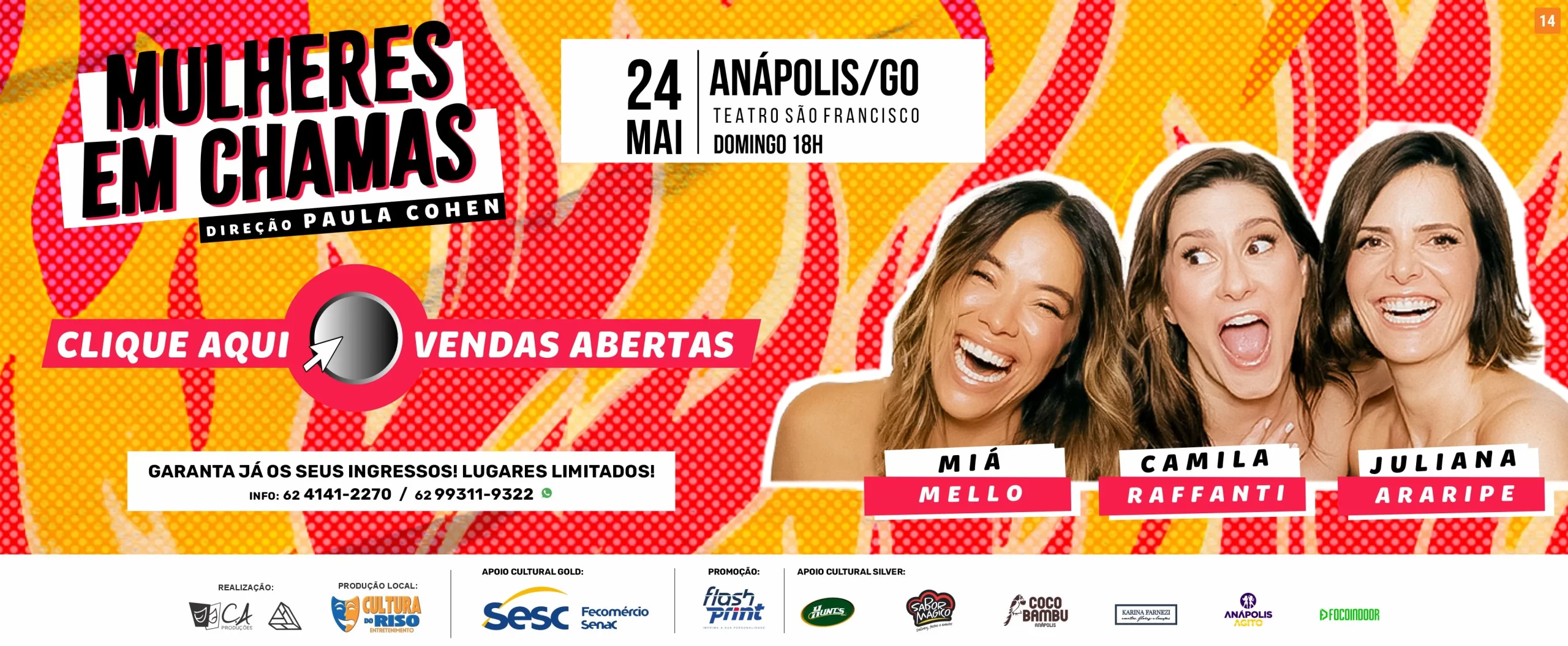 Mulheres em Chamas – Anápolis