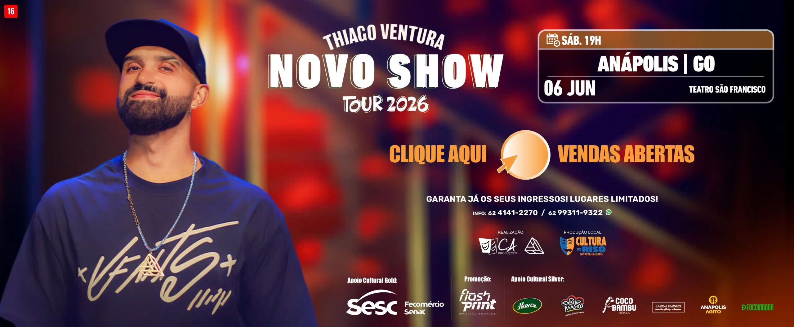 Thiago Ventura | Novo Show 2026 – Anápolis