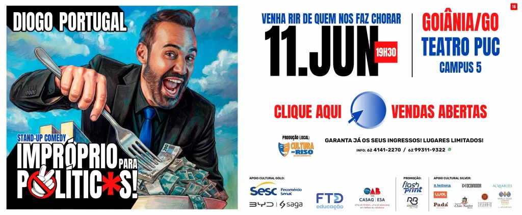 Diogo Portugal | Impróprio Para Políticos – Goiânia