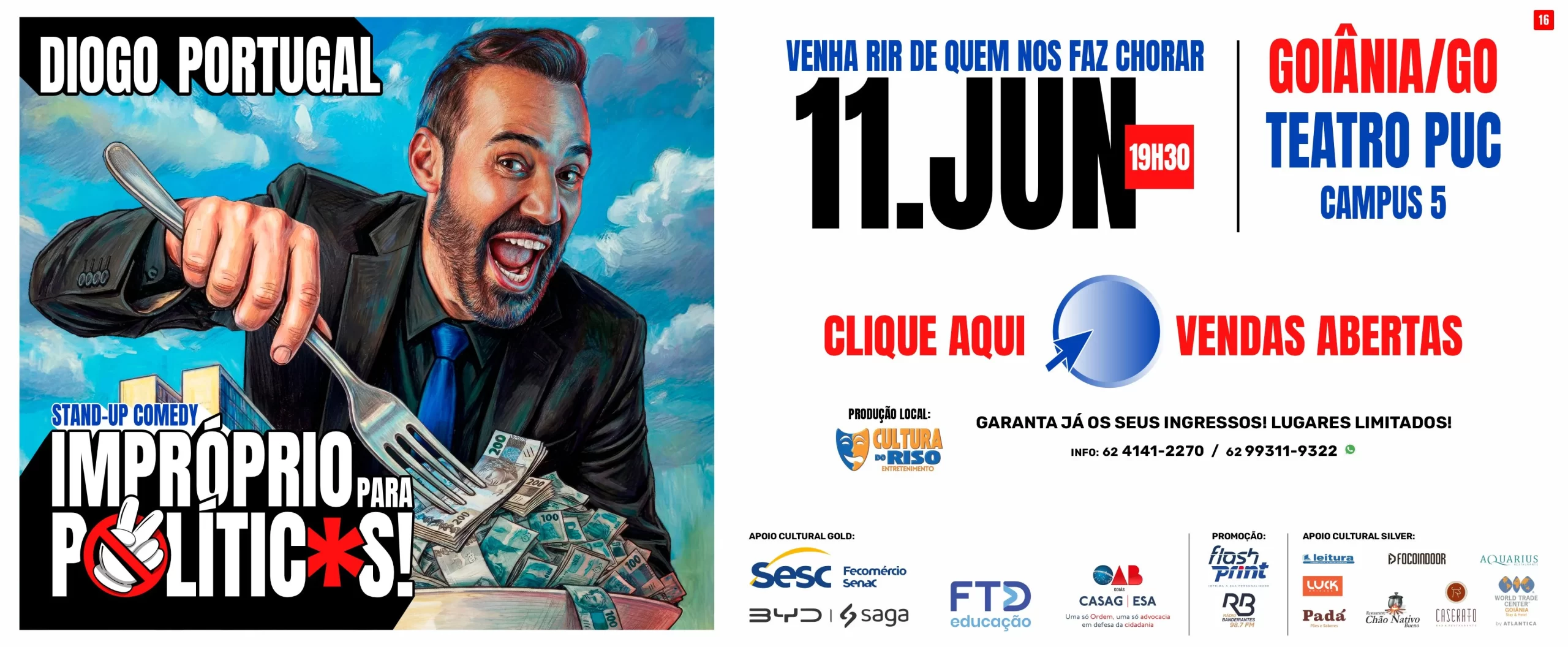 Diogo Portugal | Impróprio Para Políticos – Goiânia