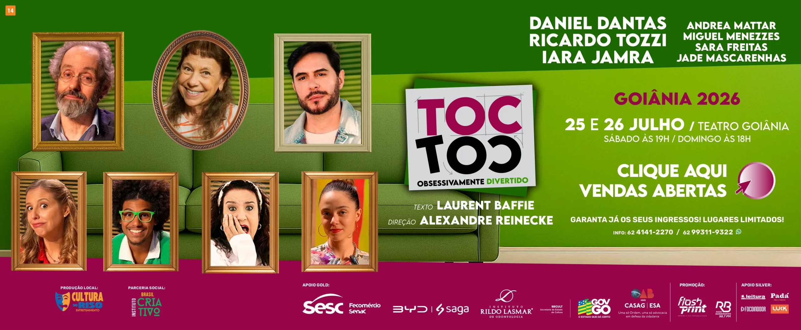 Toc Toc | Obsessivamente Divertido – Goiânia
