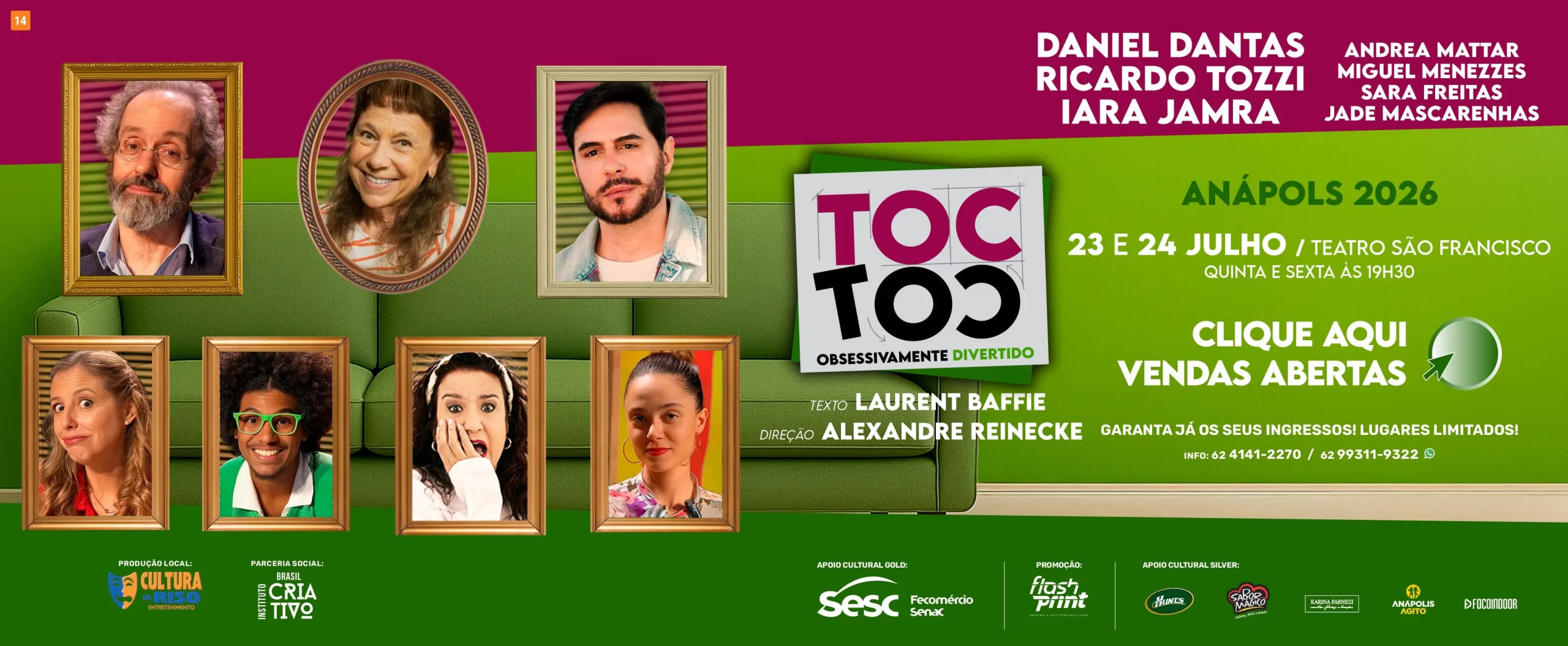 Toc Toc | Obsessivamente Divertido – Anápolis